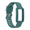 För Fitbit Charge 3 SE Silicone One Body Armor Watch Band Green Pine Needles