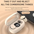 Miniatyrbild 3 av 4: Mini TWS Bluetooth-hörlurar med rektangulär fack brusreducering lång livslängd sömn trådlösa musiköronsnäckor Svart
