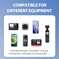 Miniatyrbild 8 av 9: Standard krage Lazy justerbar nackfäste för GoPro Action Camera Smartphones