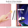 Miniatyrbild 2 av 5: Samsung Galaxy Tab S10 Ultra Skal DUX DUCIS Domo Series Magnetisk Flip Läder Rosa