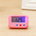 Miniatyrbild 2 av 7: Bärbar fickstorlek digital elektronisk resealarmklocka Bilar Elektronisk Luminous Stoppur LCD-klocka (Röd)