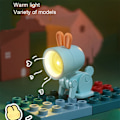Miniatyrbild 4 av 6: Mini bordslampa skrivbord DIY prydnader hopfällbar nattlampa (kanin vit)