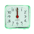 Miniatyrbild 1 av 6: Kvadratisk väckarklocka transparent fodral kompakt digital mini sovrum sängbordskontor elektronisk klocka (grön)