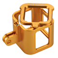 Miniatyrbild 4 av 9: Hölje Skyddande fodral CNC Aluminiumlegering Skyddande bur med försäkringsram för GoPro HERO5 Session /HERO4 Session /HERO Session Guld