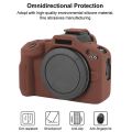 Miniatyrbild 3 av 4: Mjukt silikonfodral med litchikonsistens till Canon EOS R100 Kaffe