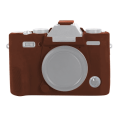 Miniatyrbild 1 av 4: Mjukt silikonfodral för FUJIFILM X-T30 Kaffe