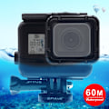Miniatyrbild 1 av 9: 60m Vattentätt Hus Skyddande Fodral för GoPro HERO (2018) / HERO7 Black /6 /5, med Spänne Basfäste & Skruv, Behöver Inte Ta Bort Objektiv