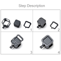 Miniatyrbild 8 av 9: Skyddande hölje i CNC-aluminiumlegering med försäkringsram för GoPro HERO5 Session /HERO4 Session /HERO Session Röd
