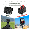 Miniatyrbild 7 av 9: AMagisn Metall Magnetisk Snabbkoppling + Topplock, För Insta360 Ace / Ace Pro / X3 / X2 / GoPro HERO12 Black