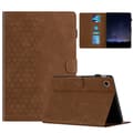Samsung Galaxy Tab A9 / A11 Prägla Läder Smart Fodral Brun