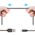 Miniatyrbild 3 av 4: Micro USB-kabel - Svart Metall - 2-pack - 1M - Kompatibel med Android - Snabbladdning - Elegant
