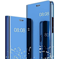 Miniatyrbild 2 av 4: Fodral för Samsung Galaxy A24 + 2 härdade glasögon Spegeleffekt Skydd Blå Klar sikt