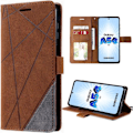 Miniatyrbild 1 av 4: Fodral till Samsung Galaxy A54 5G Stötsäkert skydd Anti-skrapa syntetiskt läder Brun