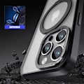 Miniatyrbild 4 av 4: Skyddsfodral för iPhone 16 Pro - BOOLING - Svart - Hårt - Inbyggt magnetstöd - Genomskinligt Svart