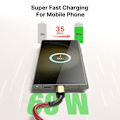Miniatyrbild 2 av 4: 2 USB-C till USB-C Snabb Laddningskabel 60W för Samsung Galaxy A16 A15 A13 A14 A03s A04s A22 A23 A24 A36 - Nylon 1 Meter Röd Röd