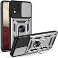 Miniatyrbild 1 av 4: Skyddande skal - PROSHOP - för Samsung A12 - Militärstil - Rep-skydd - Stötresistent Silver Silver