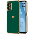Miniatyrbild 1 av 4: Fodral till Samsung Galaxy A52 4G-5G A52s 5G Nattgrönt Kärlekshjärta Lyx Stötsäkert Mjuk Anti-Scratch