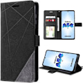 Miniatyrbild 1 av 4: Fodral till Samsung Galaxy A54 5G Flip Fodral Mjukt PU-läder Elegant Svart