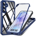 Miniatyrbild 1 av 4: 360 Fodral till Samsung Galaxy A35 5G - Fullt skydd Anti-Scratch Marinblå