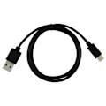 Miniatyrbild 2 av 4: För Samsung Galaxy Tab Active 2: USB 3.0 Typ C till Standard USB Typ A-laddningskabel, 1 m lång - SVART