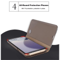 Miniatyrbild 3 av 4: Skyddsfodral för Samsung A32 5G, etui + härdat glas Flip Clear View Transparent Spegel Stående 360° Stötfångare Stötsäker Smart Cover Bumper Blå Himmelsblå