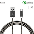 Miniatyrbild 1 av 4: Micro USB-kabel - Ej specificerad - 1M - Kompatibel med Android - Färg Svart - Micro USB-kontakt