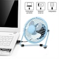 Miniatyrbild 2 av 4: USB-fläkt - YIOU - Mini skrivbordsfläkt - Tyst - 14 cm - 65 dB Blå