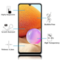 Miniatyrbild 2 av 4: VCOMP® för Samsung Galaxy A32- A32 4G 6,4": förpackning - 2-pack helfärgsskärm härdat glas skärmskydd - SVART SVART