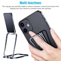 Miniatyrbild 3 av 4: Coque för Samsung Galaxy S25 Plus (Galaxy S25+) - med Svart Metallstöd - BOOLING® Transparent