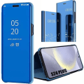 Miniatyrbild 1 av 4: Fodral till Samsung Galaxy S24 Plus - S24+, Stötsäkert skydd Smart Fodral Clear View Blue