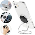 Miniatyrbild 2 av 4: Skyddsfodral för Samsung Galaxy A24 - BOOLING - Stötsäker, Anti-Scratch - Justerbart silvermetallstöd transparent-silver