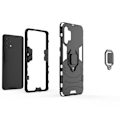 Miniatyrbild 3 av 4: Samsung Galaxy A32 4G Fodral.(Svart) PC+TPU Silikon Dual Layer Heavy Armor Cover Fodral med Ring Stativ För Samsung a32 4G