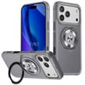 Fodral med 360° Ring - BOOLING - för iPhone 17 Pro - Hybrid med Rotatable Magnetisk Ring - Grå Grå