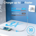 Miniatyrbild 3 av 4: 20W USB C-laddare för Samsung S21 S20 Plus Ultra FE A51 A71 A52 A32 A42 5G A12 A02S M12 A22 A82,Galaxy Note 20 10 9,PD-Quick[1322]