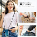 Miniatyrbild 2 av 4: Lanyardfodral för Samsung A12 (6,5") Förstärkt hörn Anti-Scratch Transparent + Midnattsgrönt snöre Transparent-midnattsgrön
