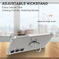 Miniatyrbild 2 av 4: Coque för Samsung Galaxy A36, med Silverfärgad 360 Grad Rotatable Ring - BOOLING Transparent