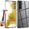 Miniatyrbild 1 av 4: Coque för Samsung S22 (6.1") - PROSHOP - Silikon Anti-chock Mjuk - Transparent - För Samsung S22 - 2 Härdade Glas Transparent