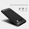 Miniatyrbild 2 av 4: Fernando Snyggt Grå Mjuk Silikon Coque för Samsung Galaxy S8 Plus Carbon Fiber Case