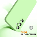 Miniatyrbild 2 av 4: Silikonfodral för Samsung Galaxy A55 5G - Smal skydd Stötsäker Anti-Scratch Green