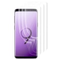 Miniatyrbild 1 av 4: VCOMP - Lot - Paket med 3x helskärmsböjd genomskinlig mjuk 3D PET-skyddsfilmer - för Samsung Galaxy S9 5,8"