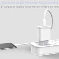 Miniatyrbild 4 av 4: 20W USB C-laddare med 2M-kabel, snabb USB-C-adapterkontakt för väggströmförsörjning för iPhone 13-13 Mini - 13 Pro[197]