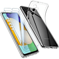 Miniatyrbild 1 av 4: Skyddsskal för Samsung A13 5G - PROSHOP - Flexibelt - Transparent - Stötabsorberande - 2 Härdade Glas Transparent