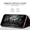 Miniatyrbild 2 av 2: För Samsung A72 Smart Mirror Flip Fodral För SAMSUNG A72 Svart