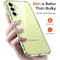 Miniatyrbild 4 av 4: Fodral för Samsung Galaxy A24 + 2 härdade glasögon, förstärkt skydd TPU fodralpaket Transparent