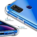 Miniatyrbild 2 av 4: För Samsung Galaxy A21s (SM-A217F) 6,5 tums genomskinligt stötsäkert skyddsfodral, genomskinligt, Samsung Galaxy A21s (SM-A217F)
