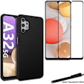 Miniatyrbild 1 av 4: Skyddsfodral - Toproduits® - Samsung Galaxy A32 5G - Svart - Härdat glas - Flexibel Svart