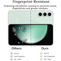 Miniatyrbild 4 av 4: Helt härdat glas för Samsung Galaxy S23 FE - BOOLING - Set med 2 - 9H Skydd - Svart Transparent med svart kant