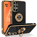 Miniatyrbild 1 av 4: Ringfodral till Samsung Galaxy A32 5G Anti-Scratch Slim Soft TPU - Svart