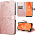 Miniatyrbild 1 av 4: Coque - Samsung - Galaxy A32 5G - PU-läder - Fjärilsmönster - Videostöd Rosa
