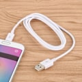 Miniatyrbild 4 av 4: 80CM Vit Micro USB-kabel Datakabel Synkronisera Laddningskabel Android till USB-kabel för Samsung Galaxy S7 S6 note4